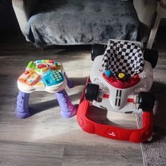 Musical table and Race Car Walker