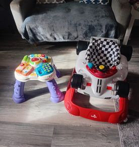 Musical table and Race Car Walker