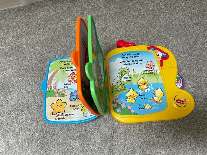 Fisher Price Musical Book Spanish- English