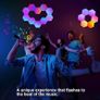 Hexagon LED Lights 8 Pack Hex Wall Light RGB Gaming Panels Hexagonal Smart Lighting Panel Sync to Music for Room Bar Gaming Setup Bedroom Image 4