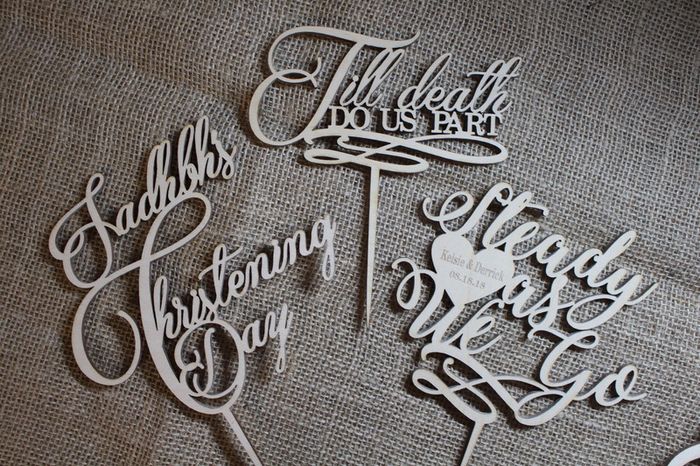 Custom Cake Topper Steady as We Go Personalized YOUR ENGRAVER Wedding Anniversary Save the Date Laser Cut HandMade Ireland