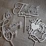 Custom Cake Topper Steady as We Go Personalized YOUR ENGRAVER Wedding Anniversary Save the Date Laser Cut HandMade Ireland Image 4