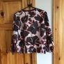 Ladies Warehouse Coral And Black Zip up Patterned Jacket size 10 includes postage Image 2
