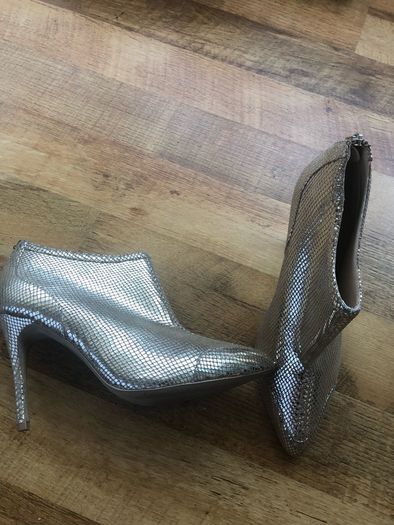 gold ankle boots