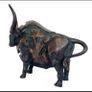 Large Abstract Bull (35cm) - Patinated Bronze Image 8