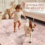 160 x 230 cm, Washable Rug Bedroom, Boho Short Pile Dining Room, Oriental Rugs, Soft Non-Slip Rugs for Kitchen, Children's Room, Pink Image 4