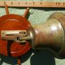 Vintage Wooden Ship Wheel with Brass Bell Image 8