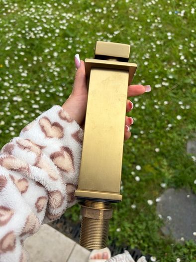 Gold brass water tap