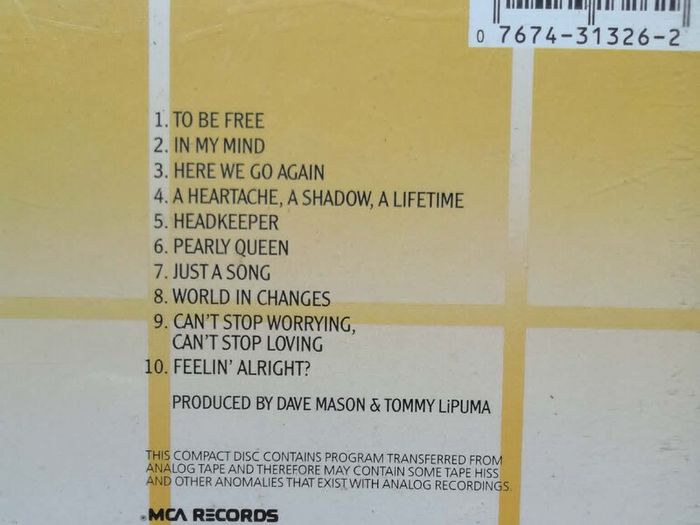 Dave Mason - Headkeeper CD