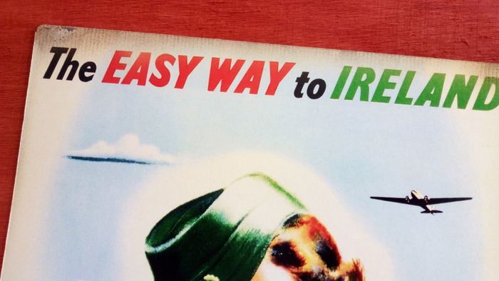 Aer Lingus reproduction 1950s advert poster.