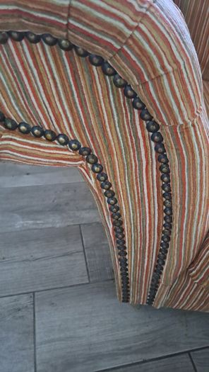 Unique Snuggle Chair and Foot Stool