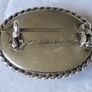 Vintage sterling silver moss agate brooch Image 2