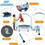 38 Trampoline for Kid Noise-Free Trampolines with Adjustable Foam Handle and Safety Padded Cover Foldable Toddler Bouncer Indoor & Outdoor Bungee Rebounder Trampoline for Child Play and Exercise Image 7