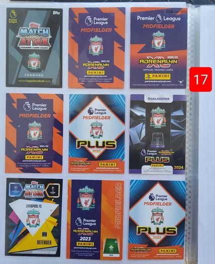 Liverpool Football Cards (116 Players)
