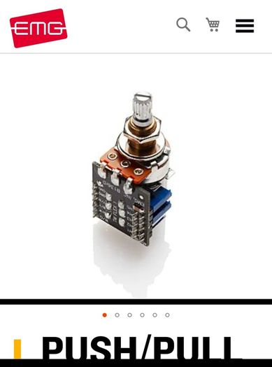 Emg PUSH-PULL POT volume tone FOR EMG-89 AND ACTIVE EMG-TW PICKUPS electric Guitar parts accessories