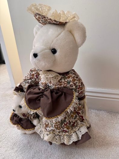 Vintage Noble Heritage Collection Mamma & Baby Bear Used Dirty approx. 38 cm. Please see photos
