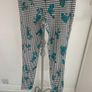 leggings topshop leggings size 10 black & white floral print Image 6