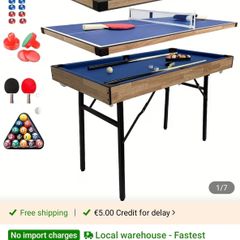 6 in 1 games table