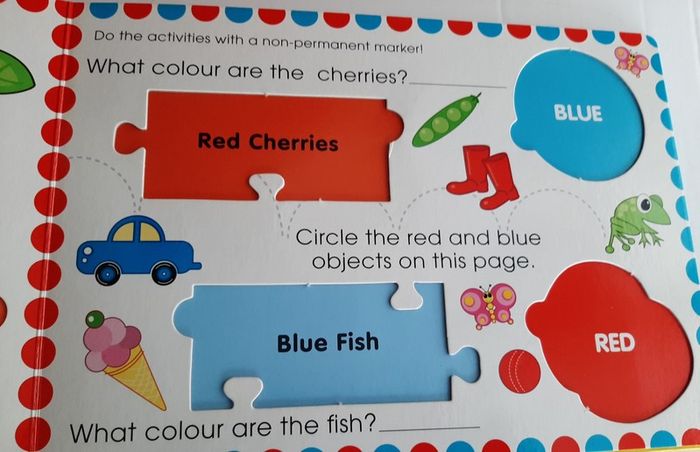 New childs large activity/colours/jigsaw book