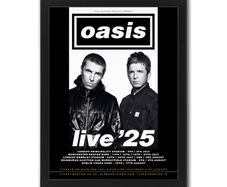 Oasis Live 25 - Framed Print (30 x 40cm)