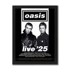 Oasis Live 25 - Framed Print (30 x 40cm)