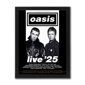 Oasis Live 25 - Framed Print (30 x 40cm)