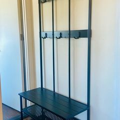 Coat Rack with Bench & Shoe Storage