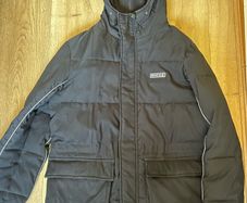 Nicce Black Hooded Puffer Jacket