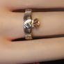High Quality Solid Heavy Sterling Silver Claddagh Ring Image 8