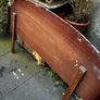Solid wood double bed headboard Image 3