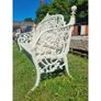Bench Large White Cast Iron Lady Bench CH-R-S126-W Image 2