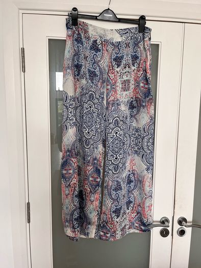 Flared satin trousers
