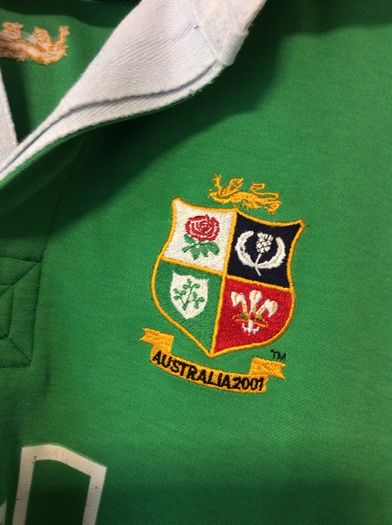 Lions Jersey.Official Adidas British and Irish Lions Jersey From Tour Of Australia Year 2001. Authentic Original.Not A Modern Day Remake.