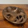 Wooden Carved Leaf Bowl Image 2