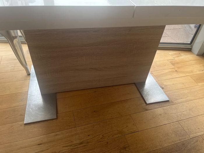 Dining table white gloss