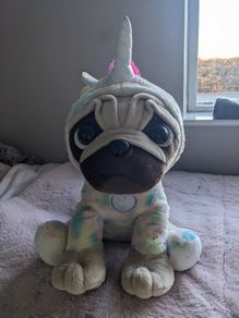 Large Pugsley Plush Unicorn Soft Toy