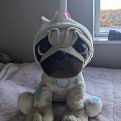 Large Pugsley Plush Unicorn Soft Toy