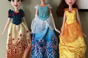 3 Disney Princess Dolls, Snow White, Cinderella &amp; Belle
