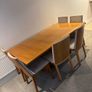 Skovby hardwood dining table chairs Image 4