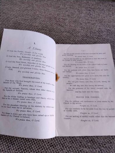 Church of Ireland 1932 Commemoration of the Coming of Saint Patrick 8 pages with FREE STANDARD POSTAGE INCLUDED