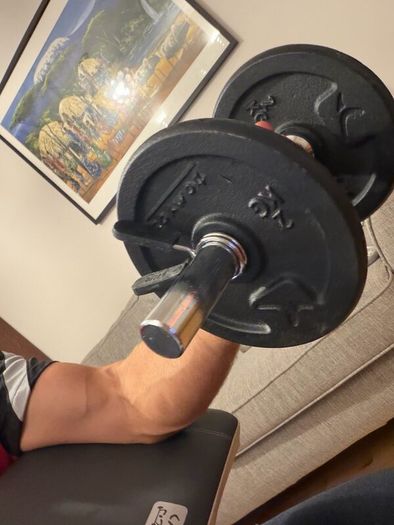 Adjustable Weight Bench & Complete Home Gym Set