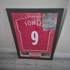 Liverpool FC Legend Robbie Fowler Signed & Framed No.9 Jersey with COA