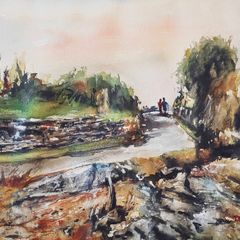 moville walk watercolour