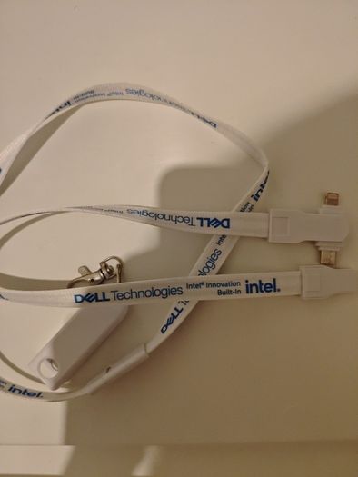 Official Intel Innovation Lanyard 2-in-1 Charging Cable (Rare Tech Swag)