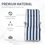 Set of 2 Garden Patio Outdoor Sun Recliners Loungers Folding Foldable Multi Position Relaxers Chairs with Cushions Fire Retardant Sponge (FREE POSTAGE) Image 4
