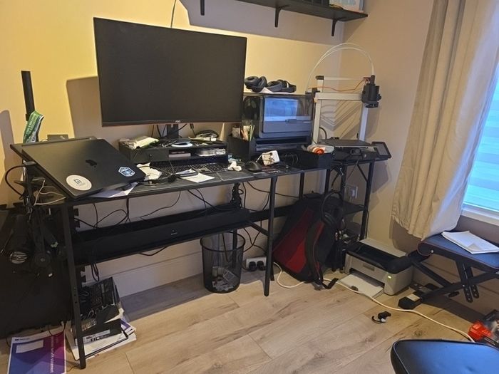 Black desk