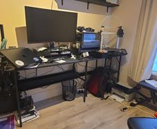 Black desk