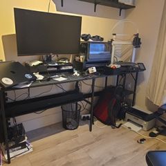 Black desk