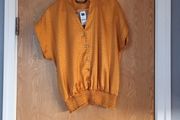 Dunnes Ochre Satin Croc Top.   S. 12.    B.N.W.T.