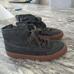 Zara khaki lace boots 32 33